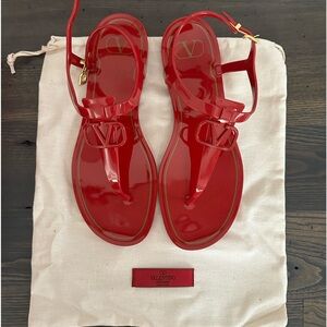 Red Valentino Sandals: Brand new, never worn, sold with tags, bag and org box.